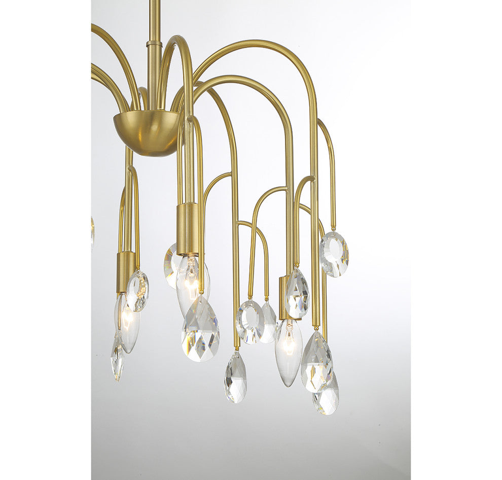 Anholt 8-Light Chandelier, Noble Brass