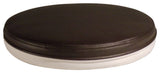 Round Leather Seat Cushion for Stool, Black/White