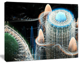 Blue Fractal Infinite World, Abstract Art on Canvas, 40x30