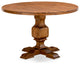 Irving Dining Table, Rustic Rubberwood Table, Sandblasting Antique Walnut Finish