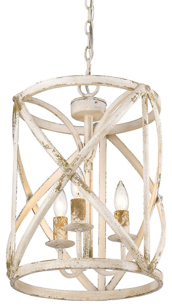 Alcott 3-Light Pendant, Antique Ivory