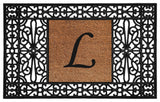 Calloway Mills Duchess Monogram Doormat 30"x48", Letter L