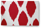 Web of Ikat Soft Chenille Area Rug, Red, 2'x3'