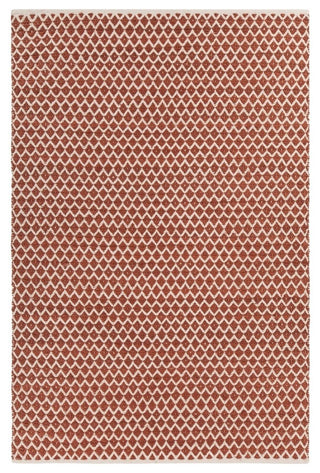 Costa Contemporary Area Rug, Rust, 7'9"x10'6"