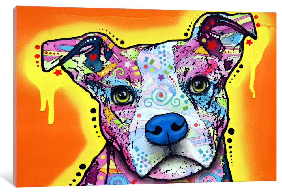 "Serious Pit" Wrapped Canvas Art Print, 26x18x1.5