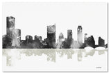 Marlene Watson 'Austin Texas Skyline BG-1' Canvas Art, 30"x47"