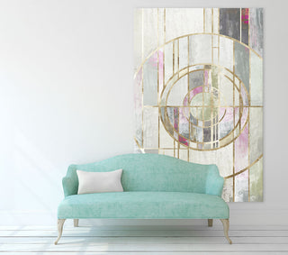 "Blush Deco I" Fine Art Giant Canvas Print, 54"x84"