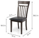 Set of 4 Classic Style Solid Wood Warm Dining Chairs, Espresso/Pu Leather