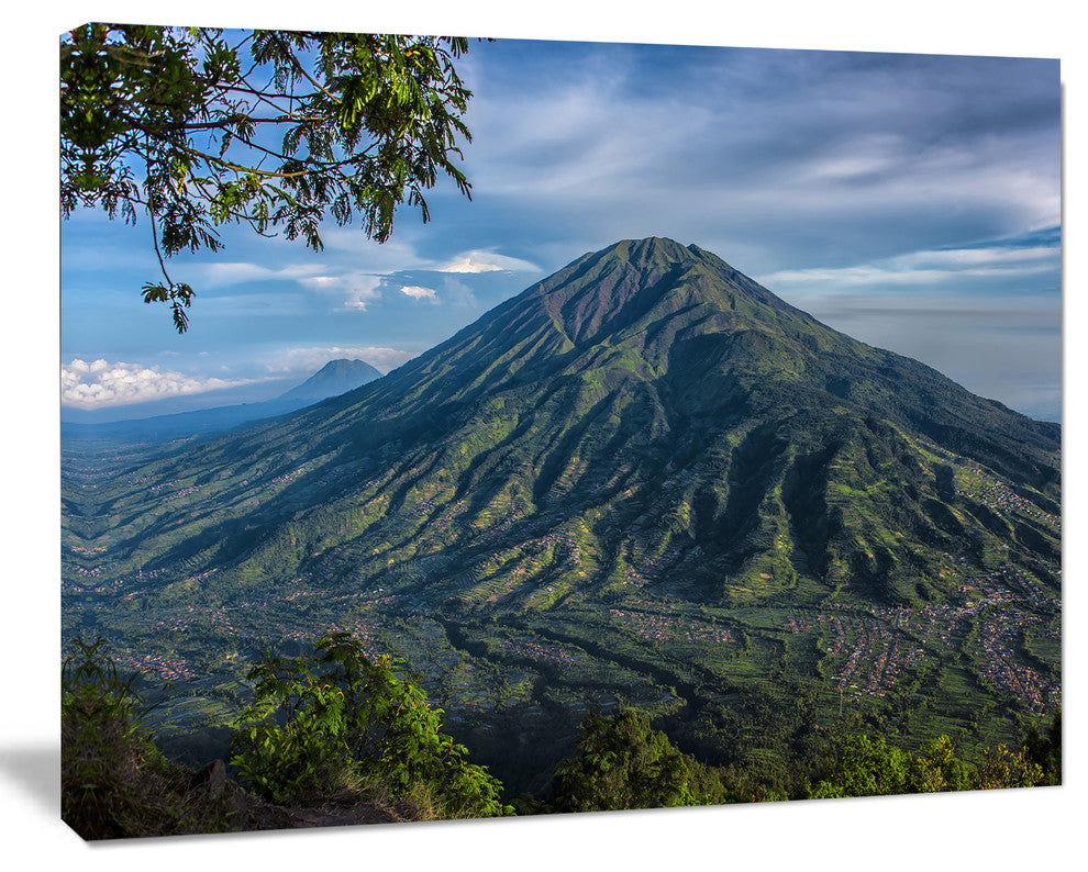 Merbabu Volcano in Java, Landscape Canvas Art Print, 60x40