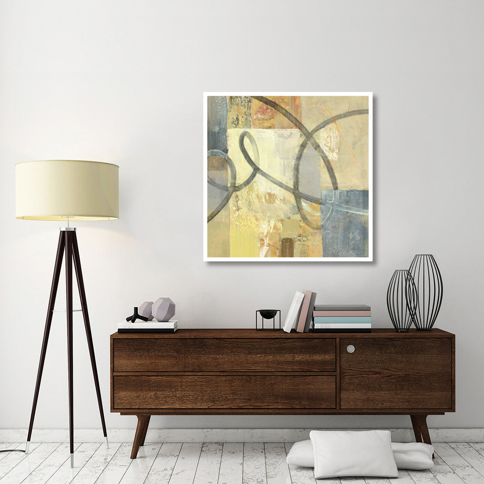 "Ribbon Dance II" Digital Paper Print by Albena Hristova, 42"x42"
