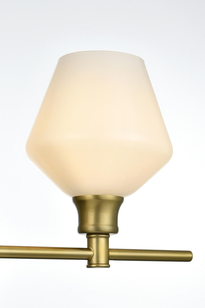 Elegant Lighting LD2321 Gene 4 Light 38"W Vanity Light - Satin Gold