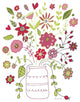 "Valentines Flowers II" Digital Paper Print by Farida Zaman, 18"x22"