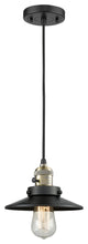 Innovations 201CSW-BAB-M6-LED 1 Light Pendant, Switch, Black Antique Brass