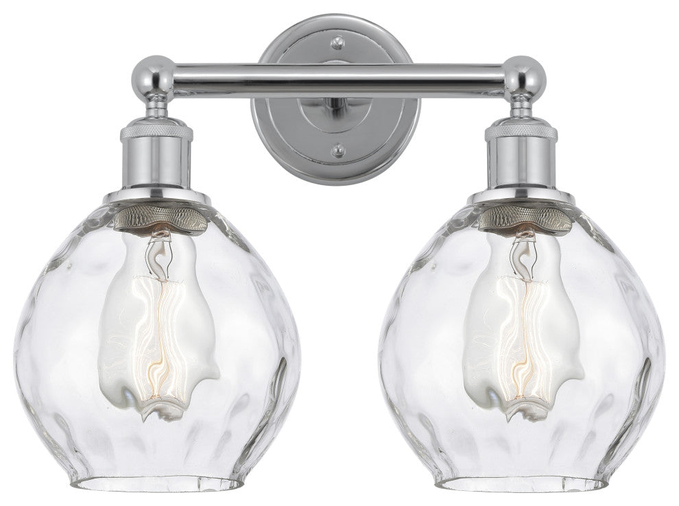 Innovations 616-2W-PC-G362 Waverly 2 Light Bath Vanity Light, Polished Chrome