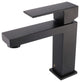 Fine Fixtures Modern Single Hole Bathroom Sink Faucet with Pop-up Drain, Black