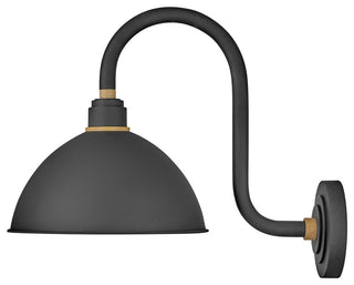 Foundry 1-Light Outdoor Wall Mount, Textured Black