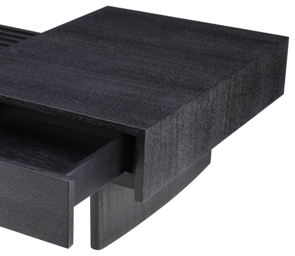 Charcoal Gray Oak Coffee Table | Eichholtz The Crest