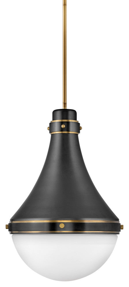 Hinkley Lighting 39054 Oliver 1 Light 14"W Pendant - Black
