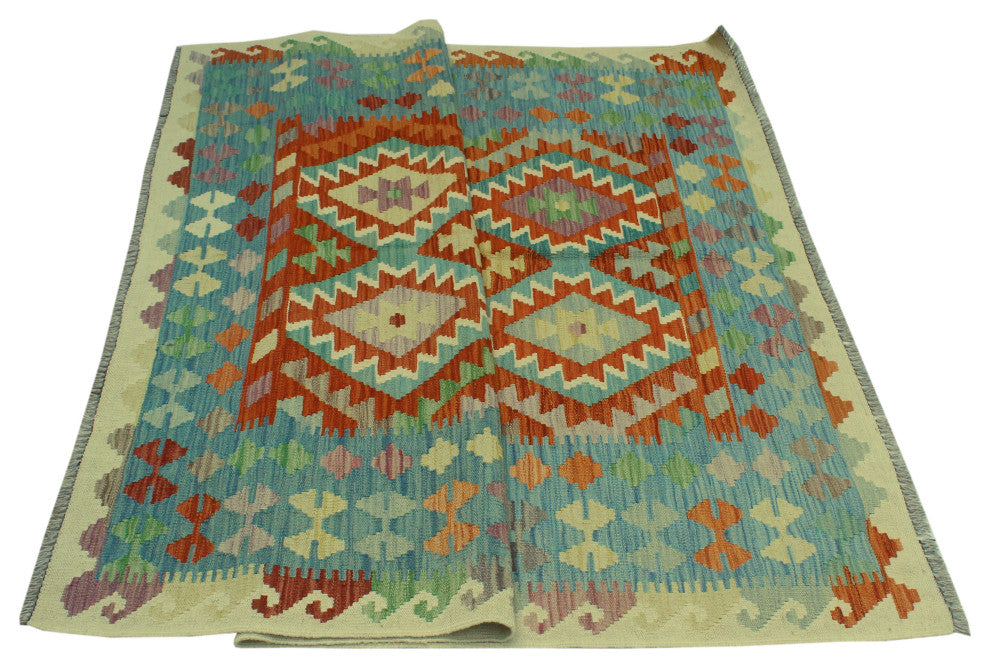 Sangat Kilim Elvin Lt. Green Rug