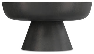 Charmaine Cast Aluminum Coffee Table in Black Nickel