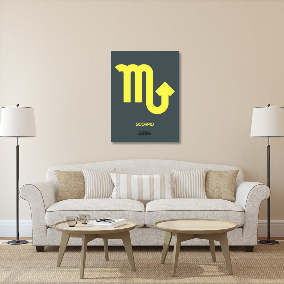 "Scorpio Zodiac Sign Yellow" Fine Art Print