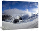 Winter in Alps Panorama, Landscape Canvas Art Print, 40"x30"