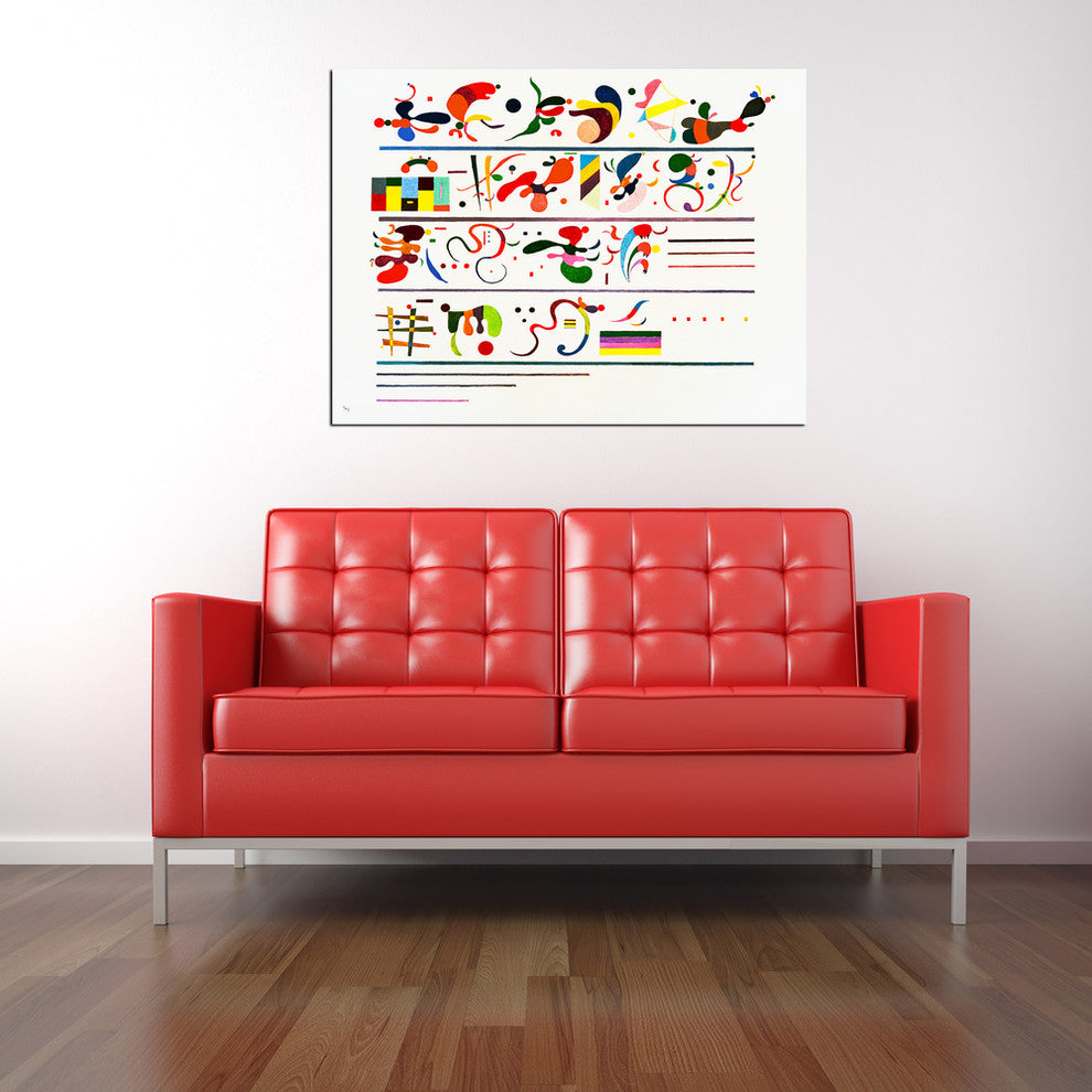 Epic Graffiti "Succession" by Wassily Kandinsky Giclee Canvas Wall Art, 12"x16"