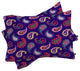 Deny Designs Pimlada Phuapradit Purple Paisleys Pillow Shams, Queen