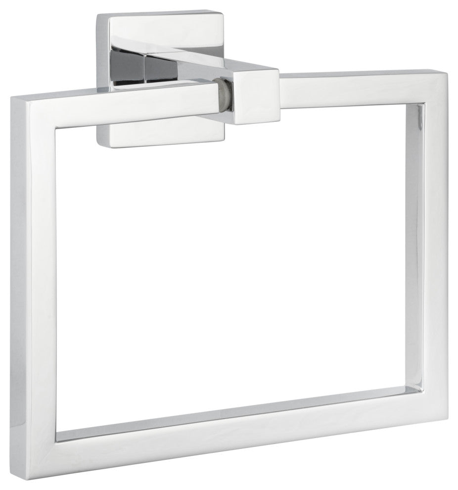 Vlora Bath Series, Towel Ring, Polished Chrome