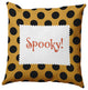 Halloween Spooky Dots Accent Pillow, Golden Mustard, 16"x16"