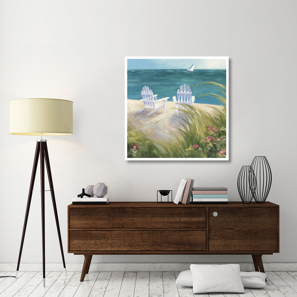 "Regatta I Square" Digital Paper Print by Julia Purinton, 42"x42"