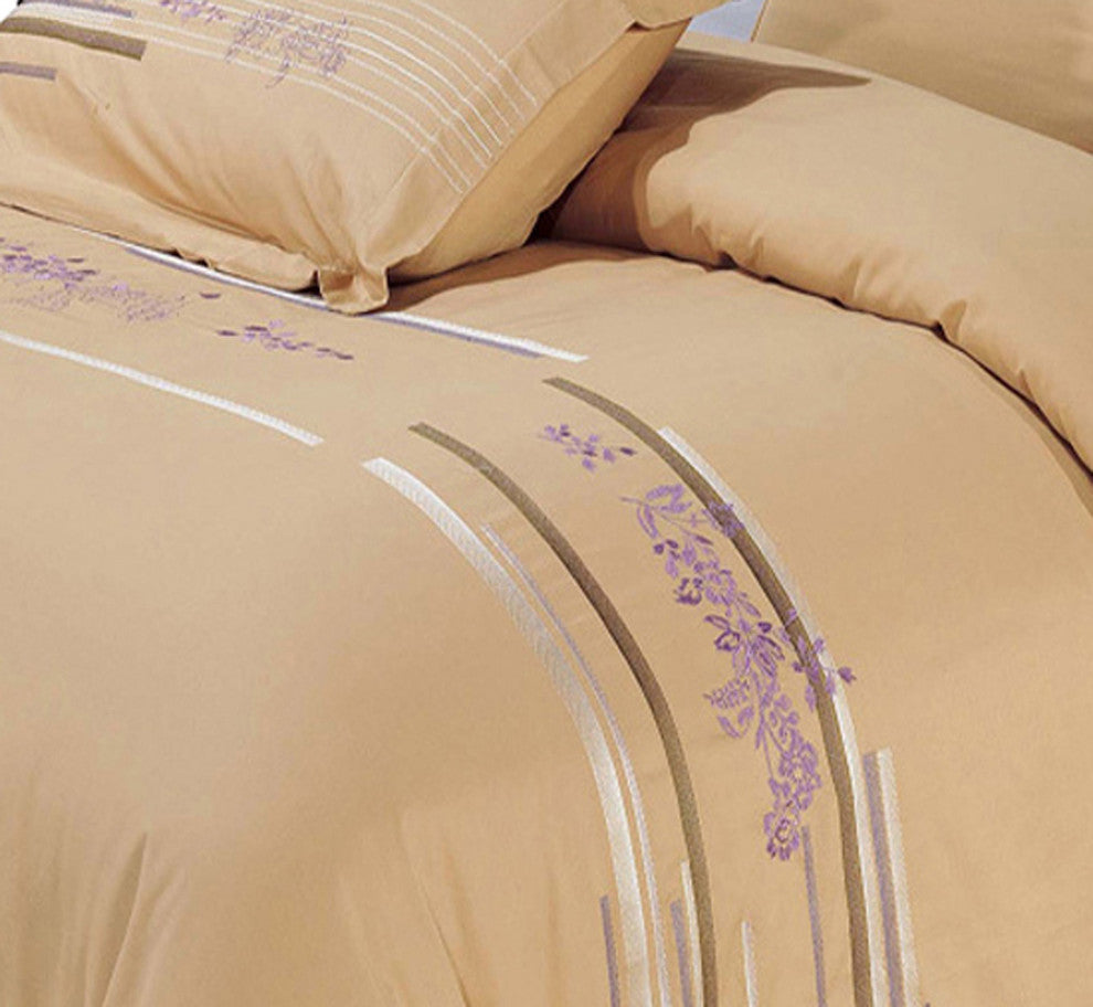 Cecilia Cotton Embroidered Duvet Cover Set, Full/Queen