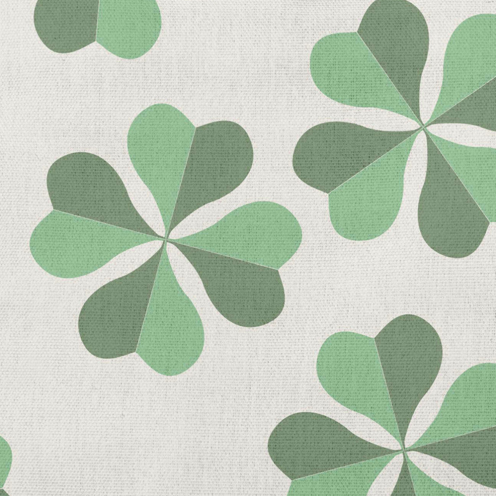 Lucky Patch St. Patrick's Day Lumbar Pillow, Laurel Tree Green, 14x20"