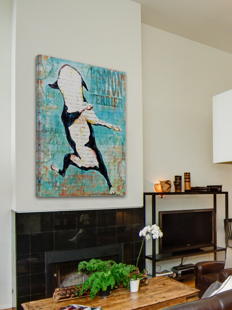 "Boston Terrier" Canvas Print by Stephanie Gerace, 75x115 cm