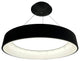 Alom 48-Watt Integrated LED Black 32" Circular Pendant