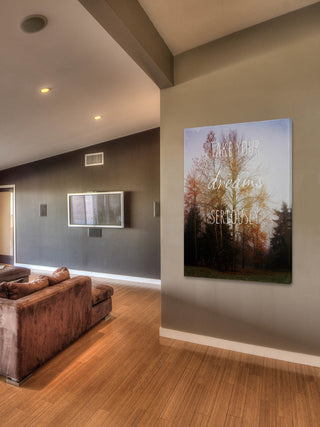 "Take Your Dreams Seriously" Print on Canvas by Sylvia Cook