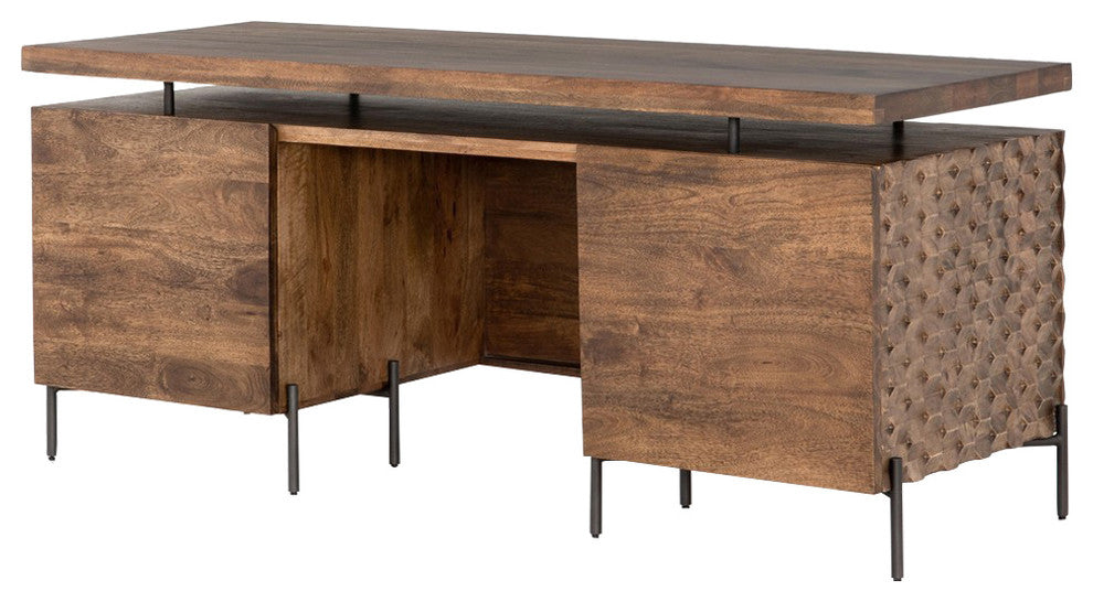 Raffael Desk-Antique Brown