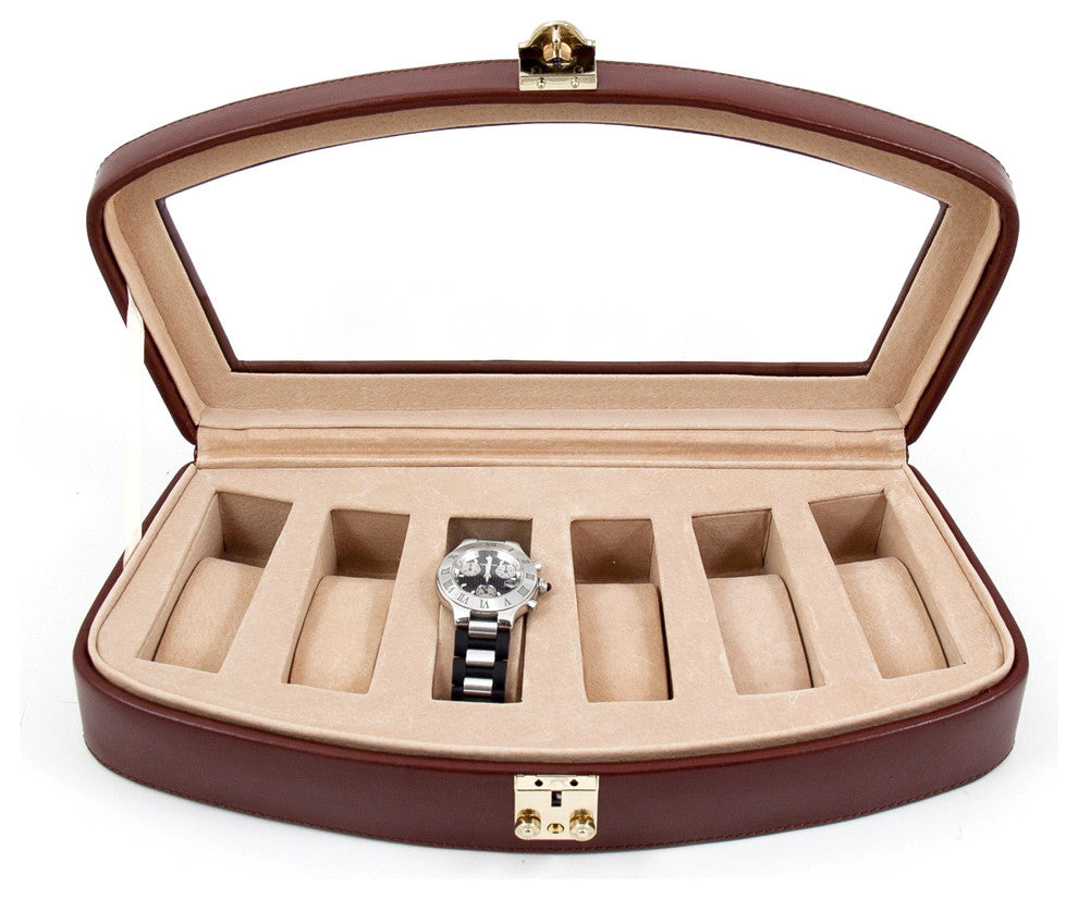 Leather 6-Watch Case