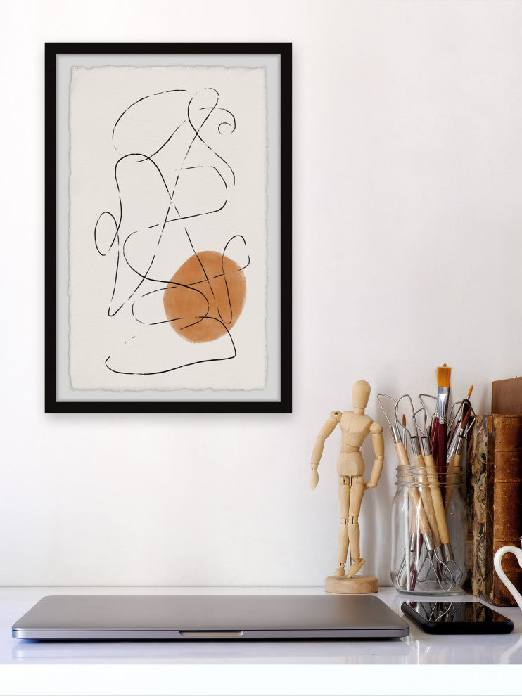 "Intersecting Lines" Framed Painting Print, 30x45