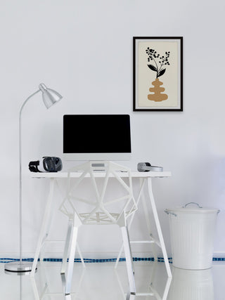 "Layered Vase" Framed Painting Print, 12x18