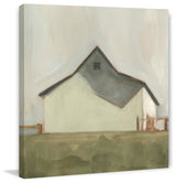 "Serene Barn V" Painting Print on Wrapped Canvas, 12"x12"