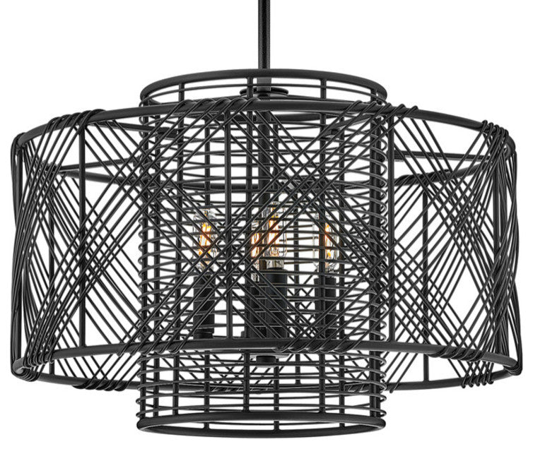 Hinkley Lighting 41063 Nikko 4 Light 20"W Lisa McDennon Pendant - Black