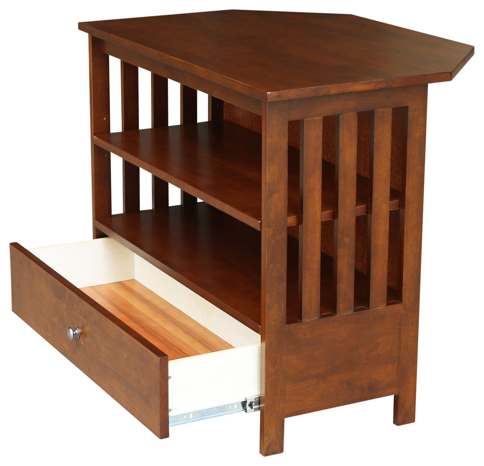 Mission Corner Entertainment / TV Stand, Espresso