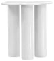 Romaine Coffee / End Table, White, End Table