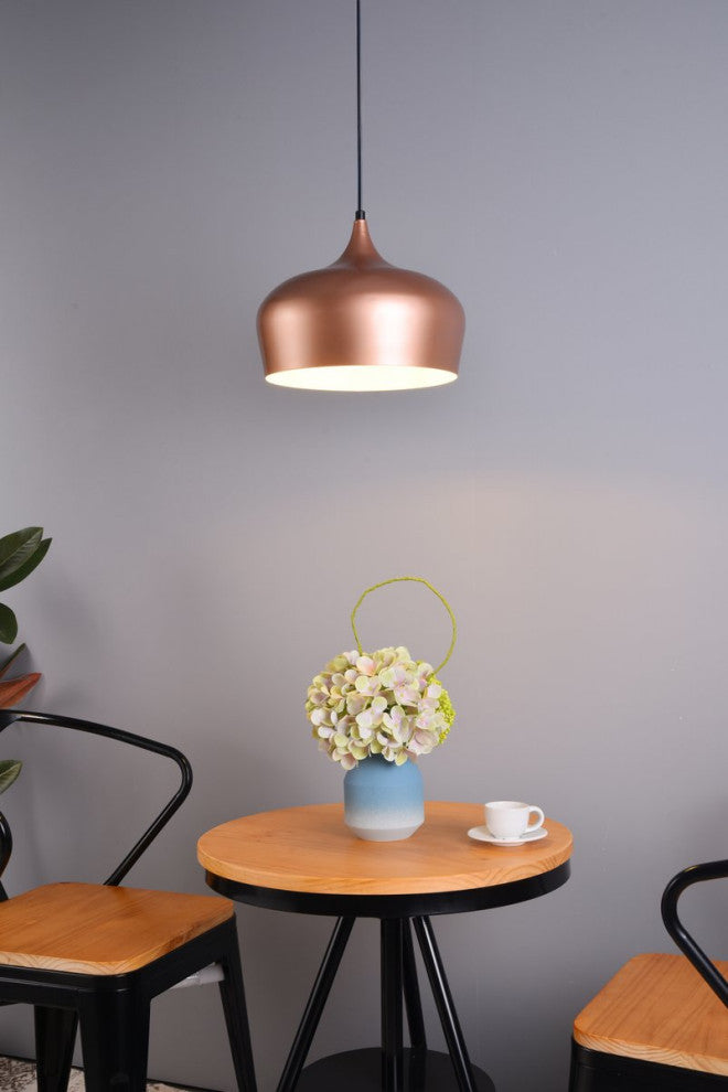 Nicholas 1-Light Honey Gold Pendant