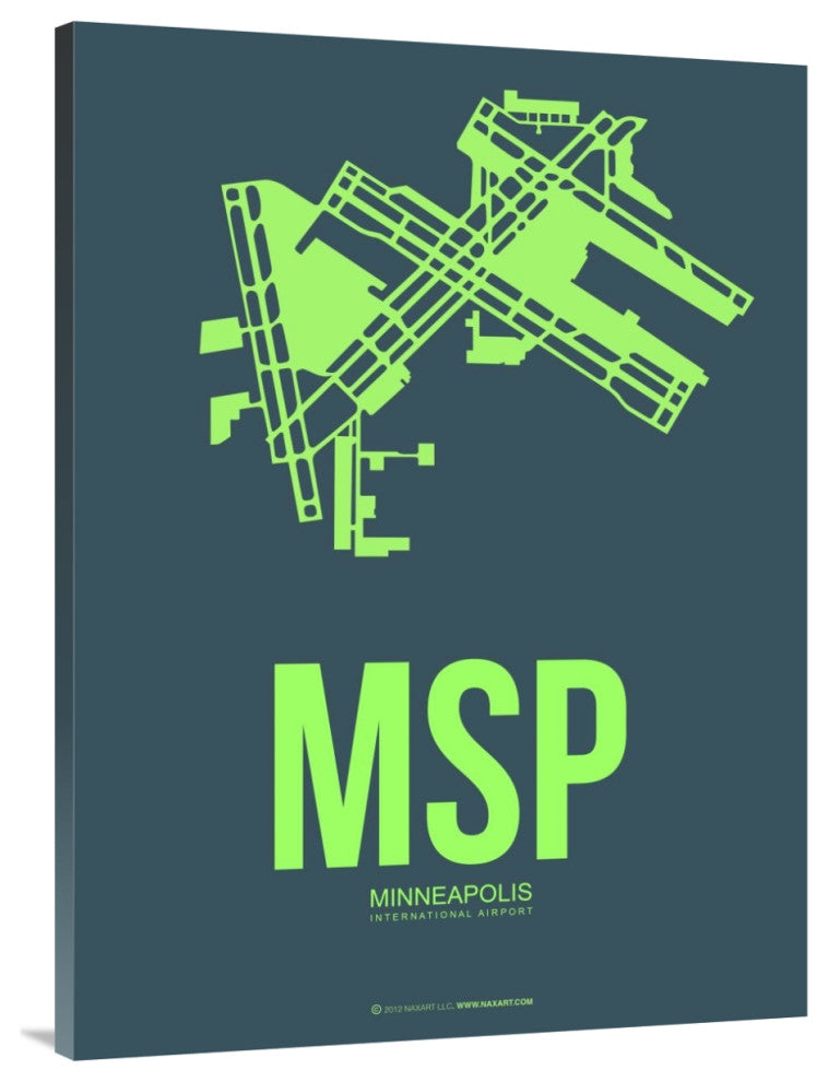 "MSP Minneapolis Poster 2" Fine Art Print