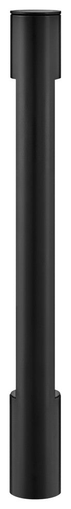 Hinkley Atlantis Round Small Bollard, Satin Black