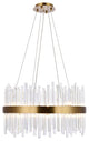 Dylan 16-Light Gold Chandelier Clear Royal Cut Crystal