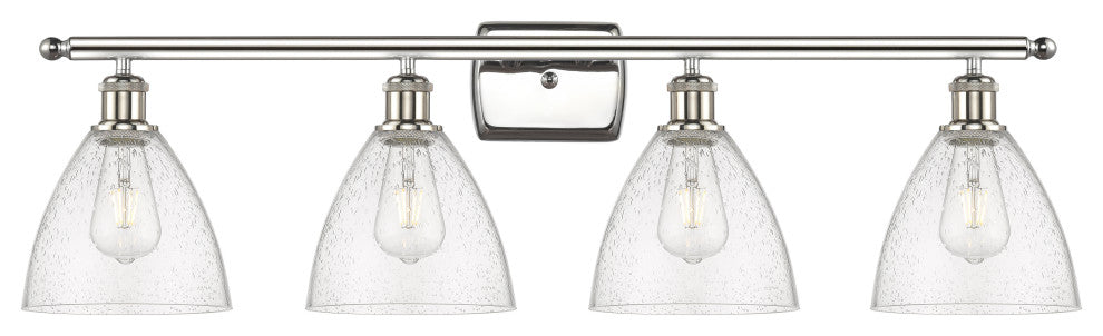 Innovations 516-4W-PN-GBD-754 4 Light Bath Vanity Light, Polished Nickel