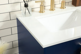Home Living 19" Modern Blue-Light Bathroom Vanity